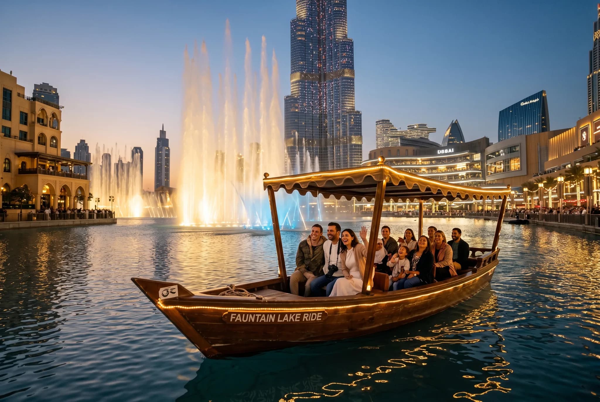 Dubai Fountain Lake Ride
