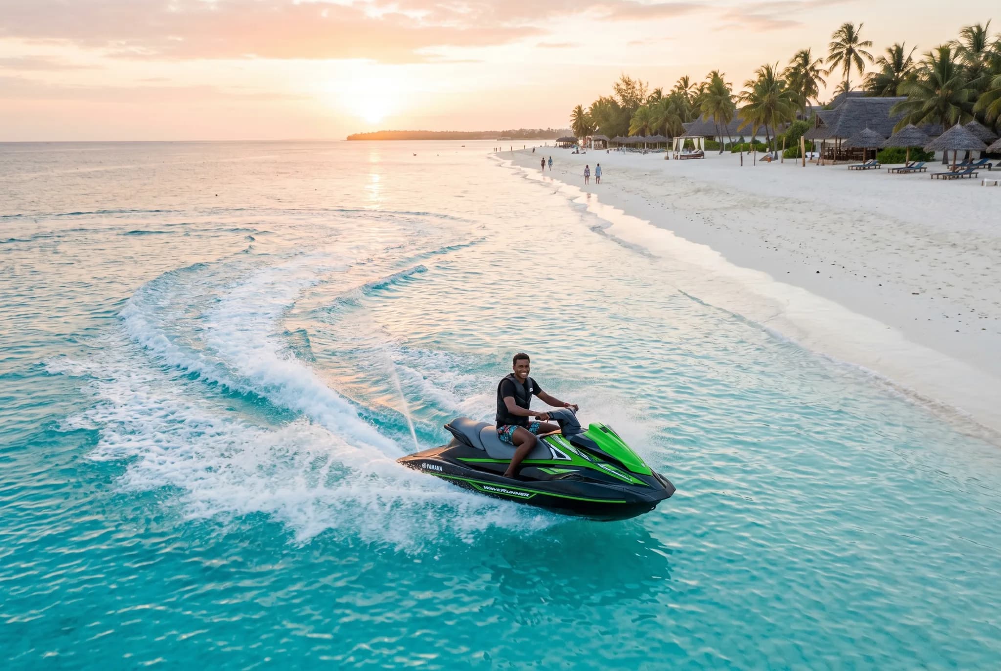 Jet Ski + drone Nungwi/Kendwa